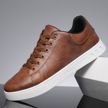 Comfortable Casual Leather Sneakers for Men
